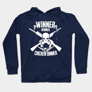 Winner Winner Emblem - White Hoodie